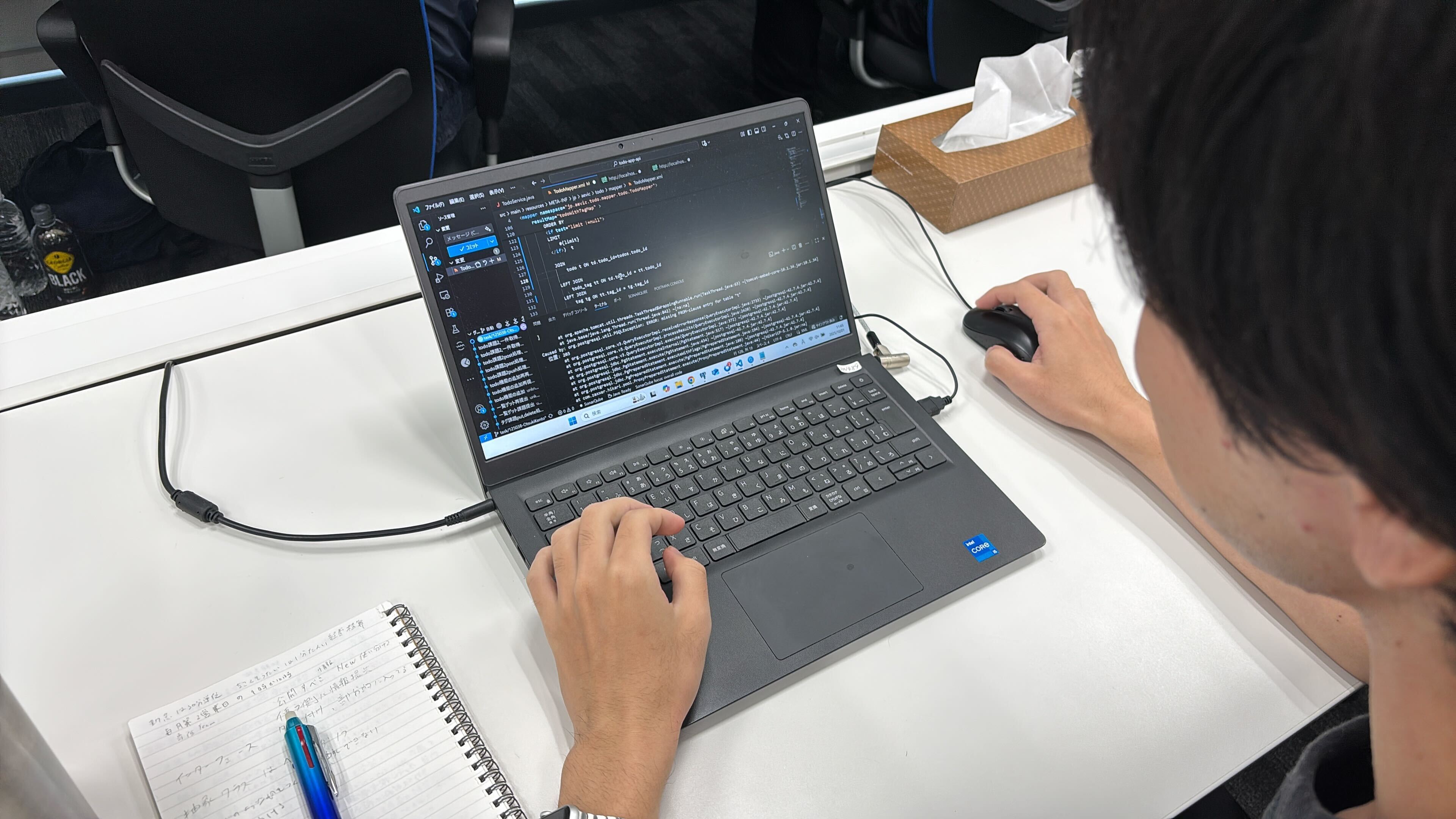 インタビュー風景