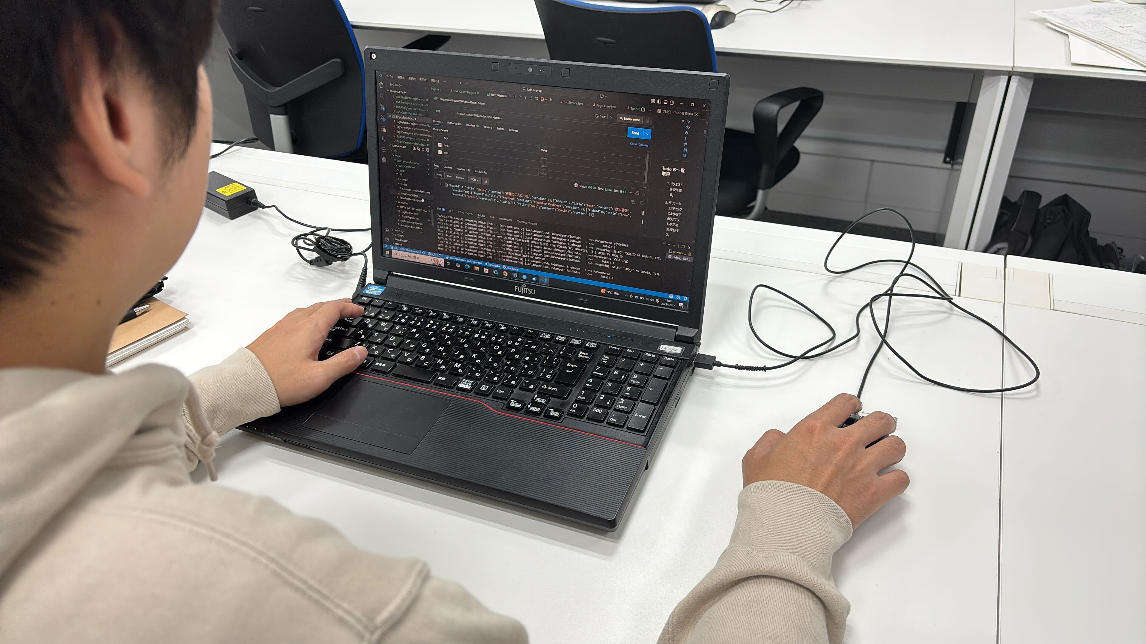 インタビュー風景